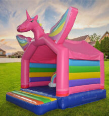 Rainbow Unicorn Jumping Castle For Hire Castles on Command